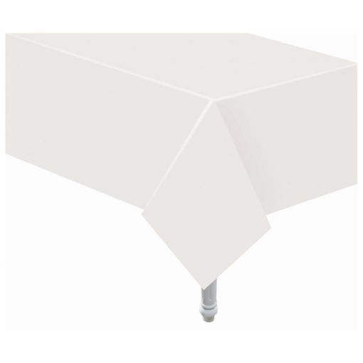 Picture of WHITE PAPER TABLE COVER 132X183CM
